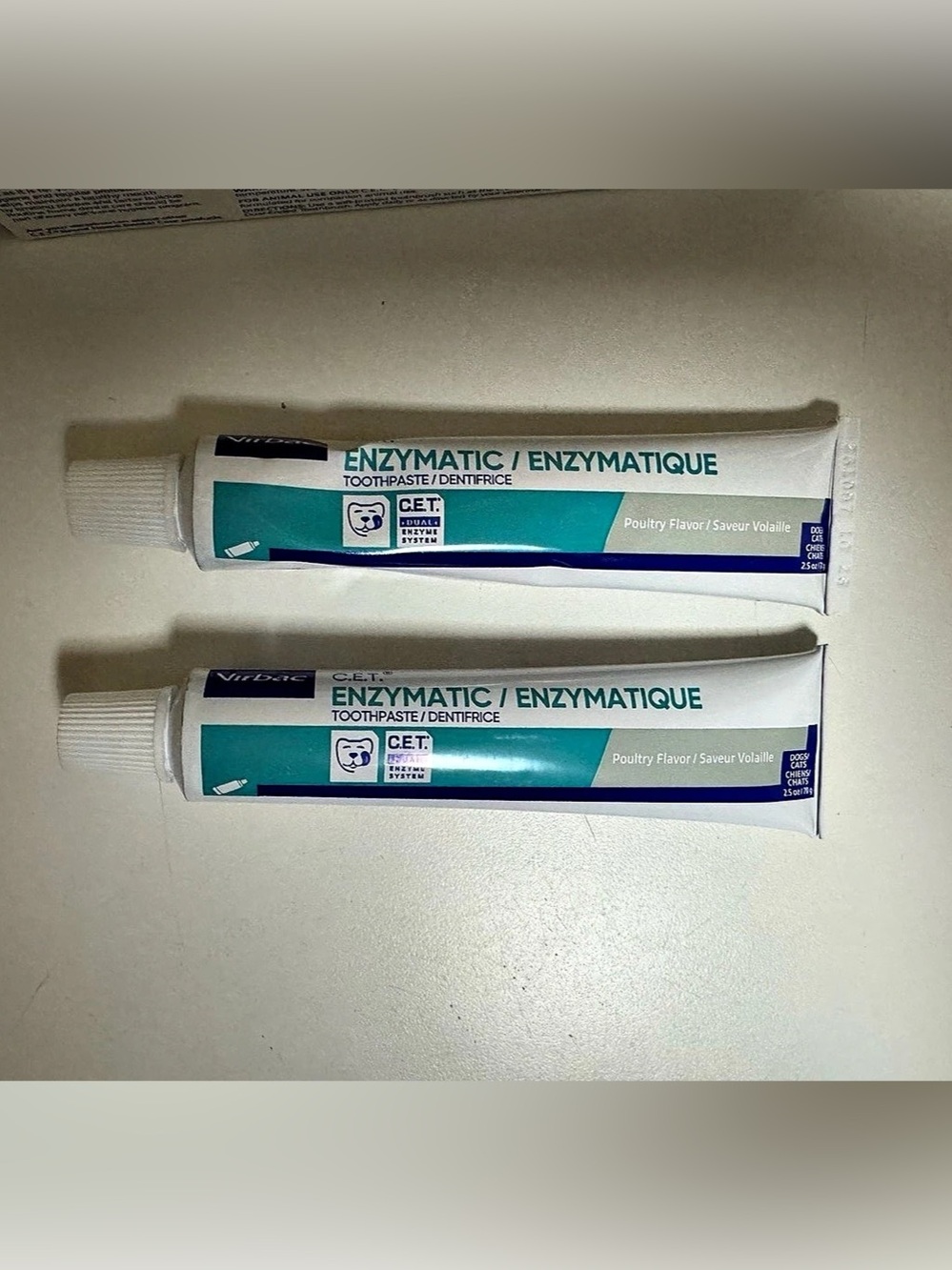 Virbac C.E.T. Enzymatic Toothpaste Poultry Flavor 2.5 oz (Lot of 2)
